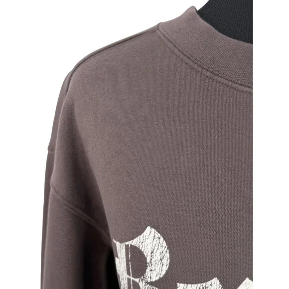 H&M Brown Beverly Hills Crewneck Graphic Pullover Sweatshirt | Gunge Streetwear - Picture 2 of 13